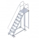 Лестница-подмости с перилами на колесах Профи 8508