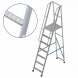 Лестница-платформа фиксированной высоты с широкими ступенями ЛПФВА Н=1,2-6