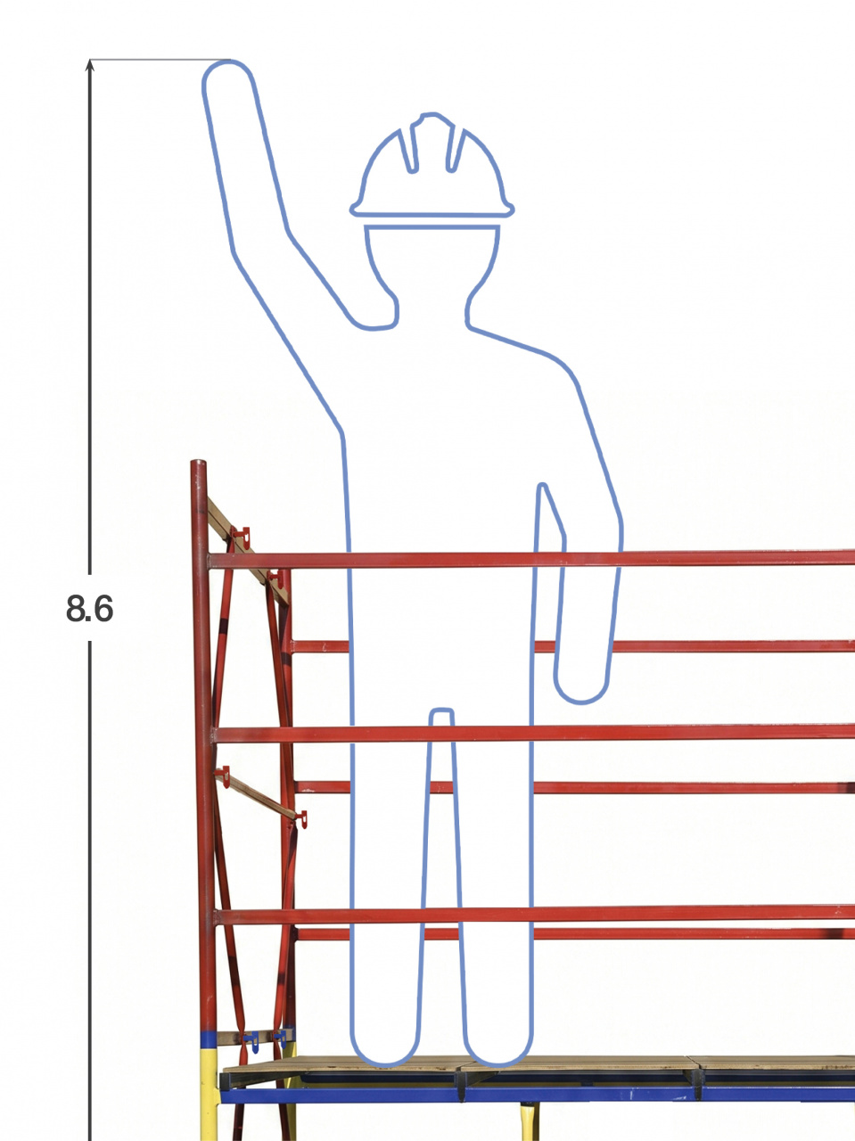 Вышка-тура ВС-250/2,0 (2,0x2,0x6,6)