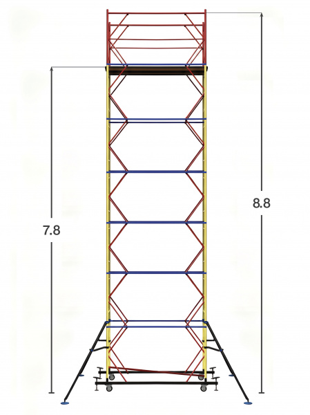 Набор вышка-тура ВС-250/0,7 (1,6x0,7x7,8)