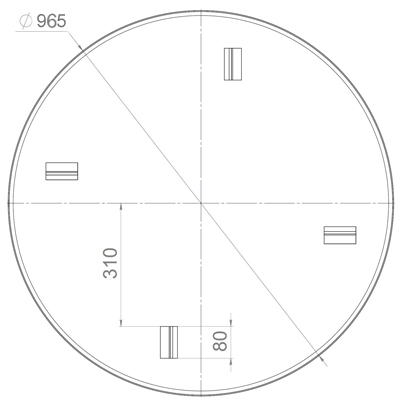 Затирочный диск GROST d-965 мм